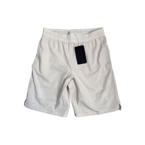 Fabletics Mens The 9" Fundamental Short Lined Cream White SO2146096 Size M NWT